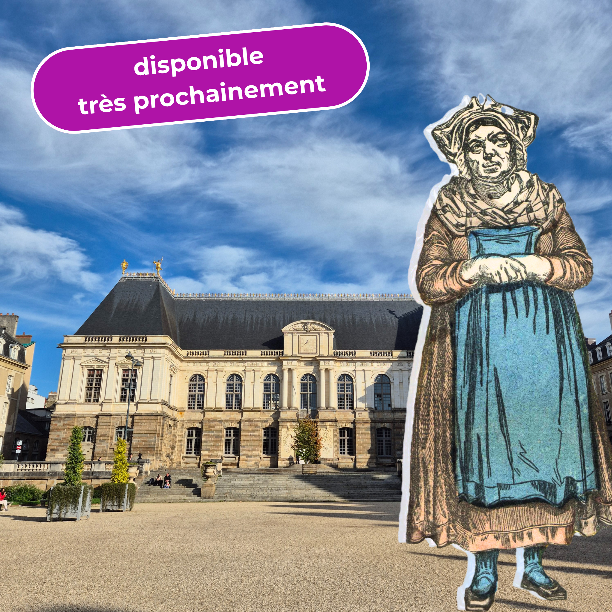 Palais du parlement de bretagne. Hélène Jégado au premier plan. Disponible très prochainement.